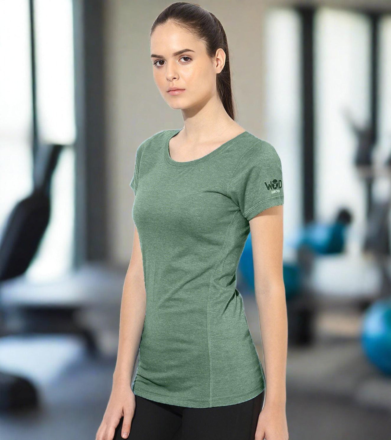 Women's training T-shirt (Pastel green ) - wodarmour