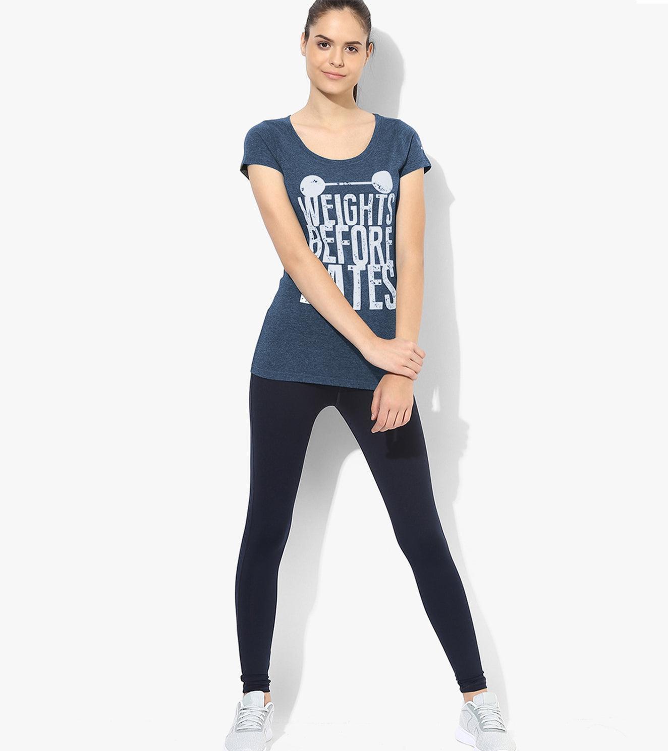 Women's "Weights before Dates" Graphic T-shirt - wodarmour