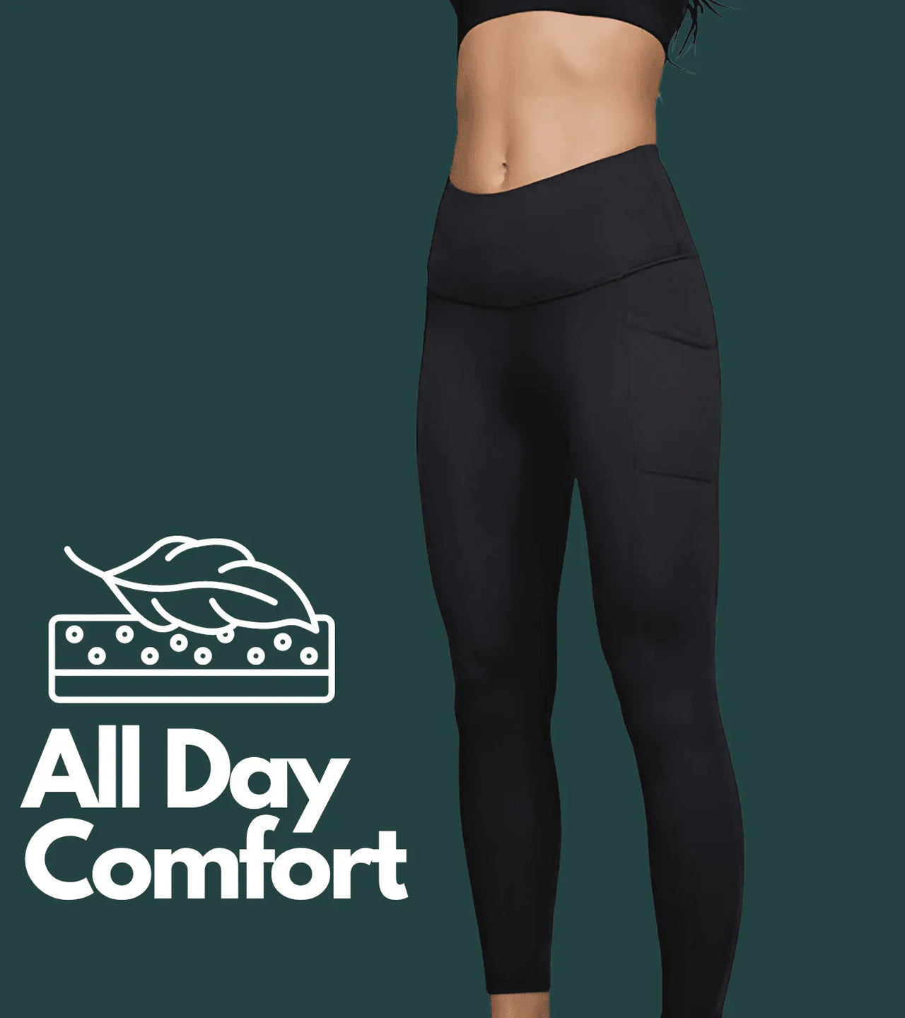 Women's Yoga pants (Black) - wodarmour