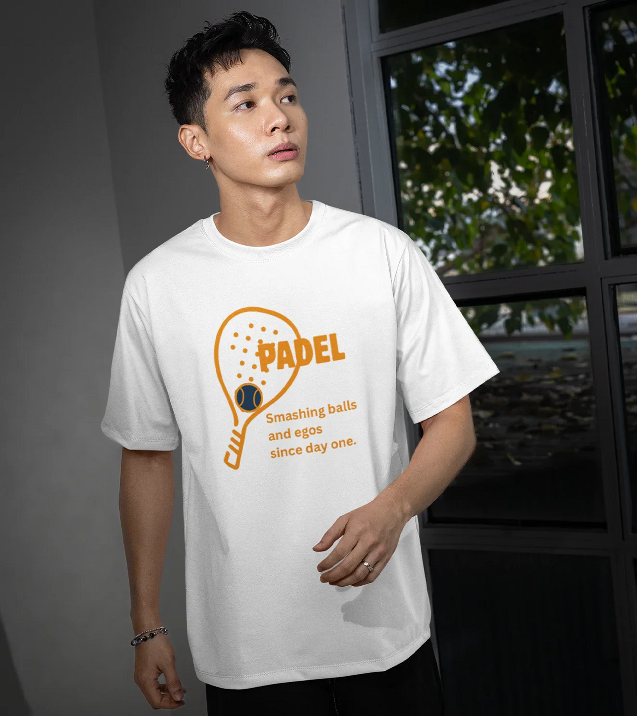 Padel "Smashing Balls & Egos" Oversized Tee for Men