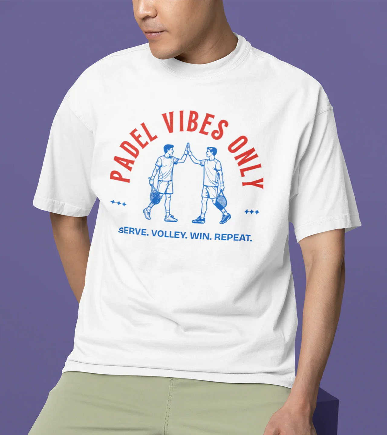Padel Vibes Only Oversized Tee for Men