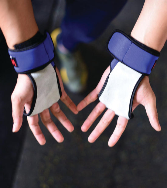 Load image into Gallery viewer, 2 in 1 WOD Grips with wrist support - wodarmour

