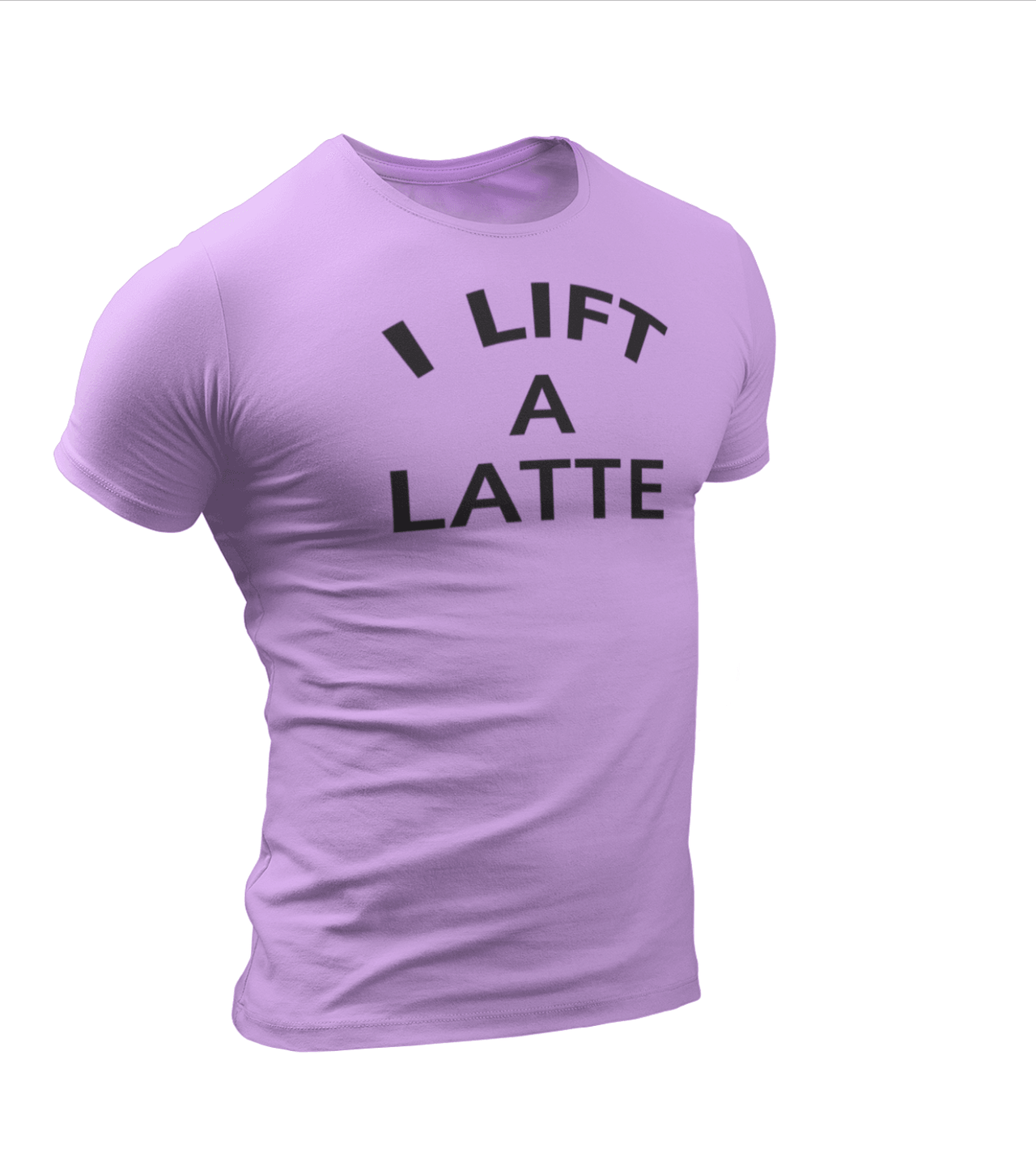 Men's "I Lift A Latte " T-Shirt (Lavender)