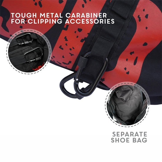 Load image into Gallery viewer, Armour Gym &amp;amp; Travel Bag with carabiner - wodarmour
