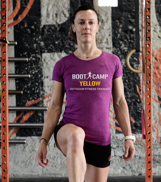 Boot camp yellow T-shirt (women's) - wodarmour