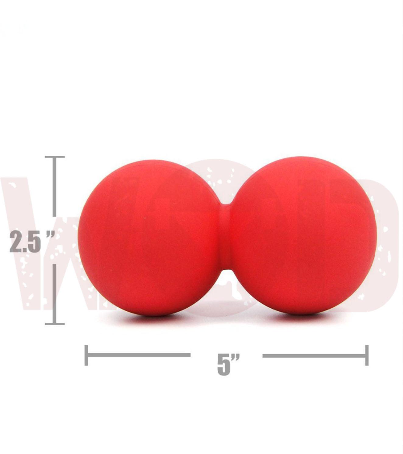 Double Lacrosse Ball Peanut Massage Ball For Thoracic Spine - wodarmour