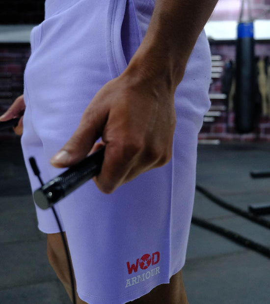 Drawstring Jersey Shorts (Lavander) - wodarmour
