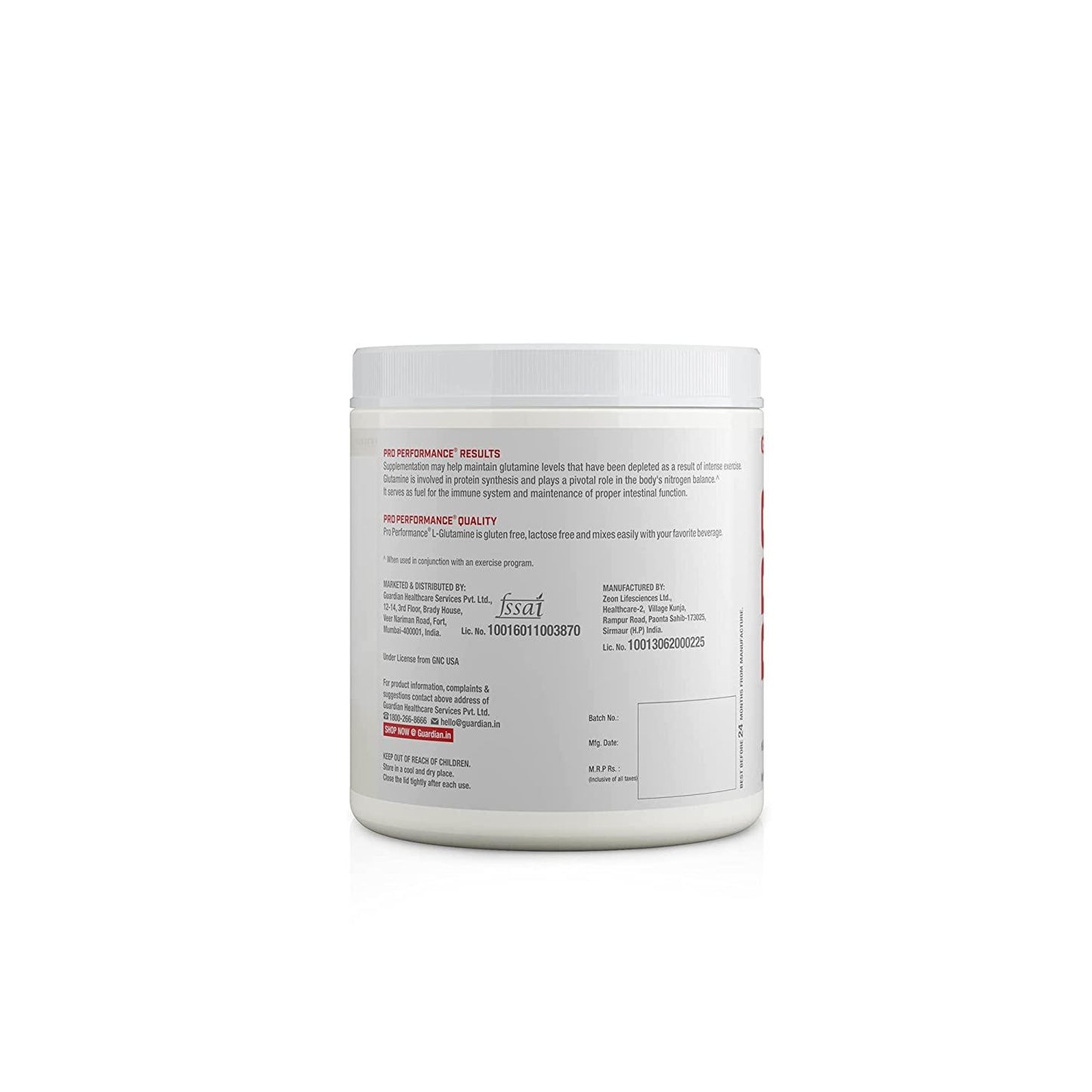 GNC GNC Pro Performance L-Glutamine 5000 mg - wodarmour