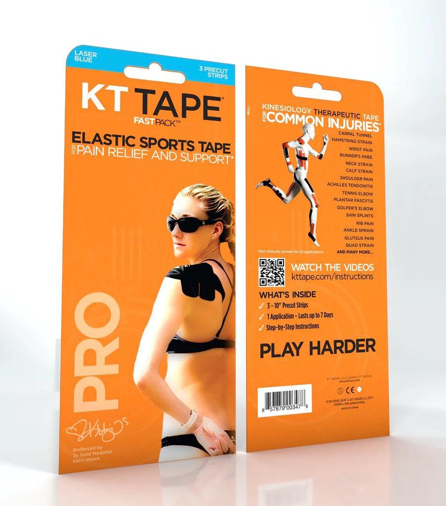 KT Tape Pro -Fast Pack, 3 Synthetic Strips - wodarmour