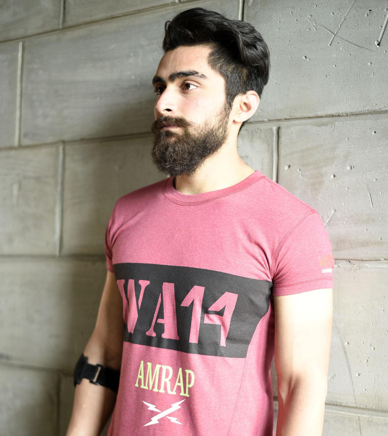 Men's Amrap Training T-shirt (Brick red) - wodarmour