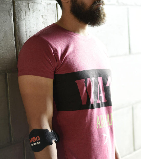 Men's Amrap Training T-shirt (Brick red) - wodarmour