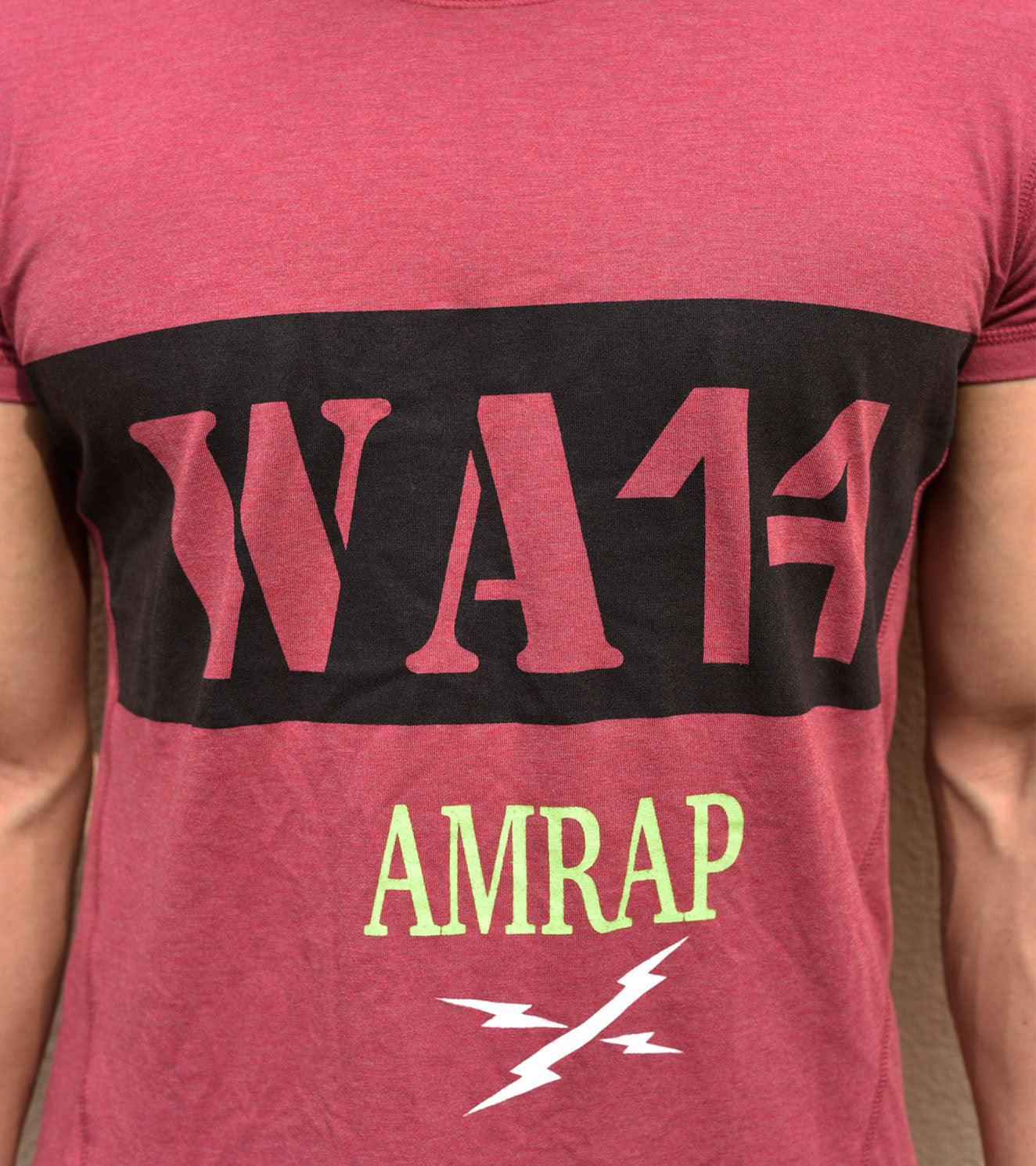 Men's Amrap Training T-shirt (Brick red) - wodarmour