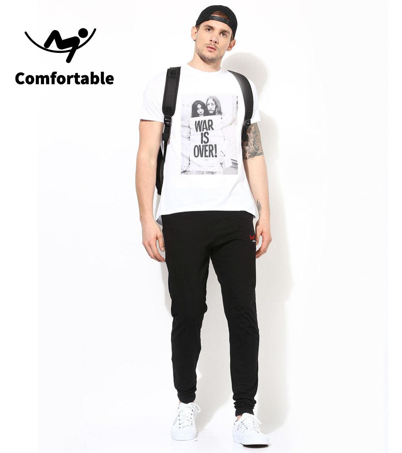 MEN'S BLACK TRACK PANTS - wodarmour