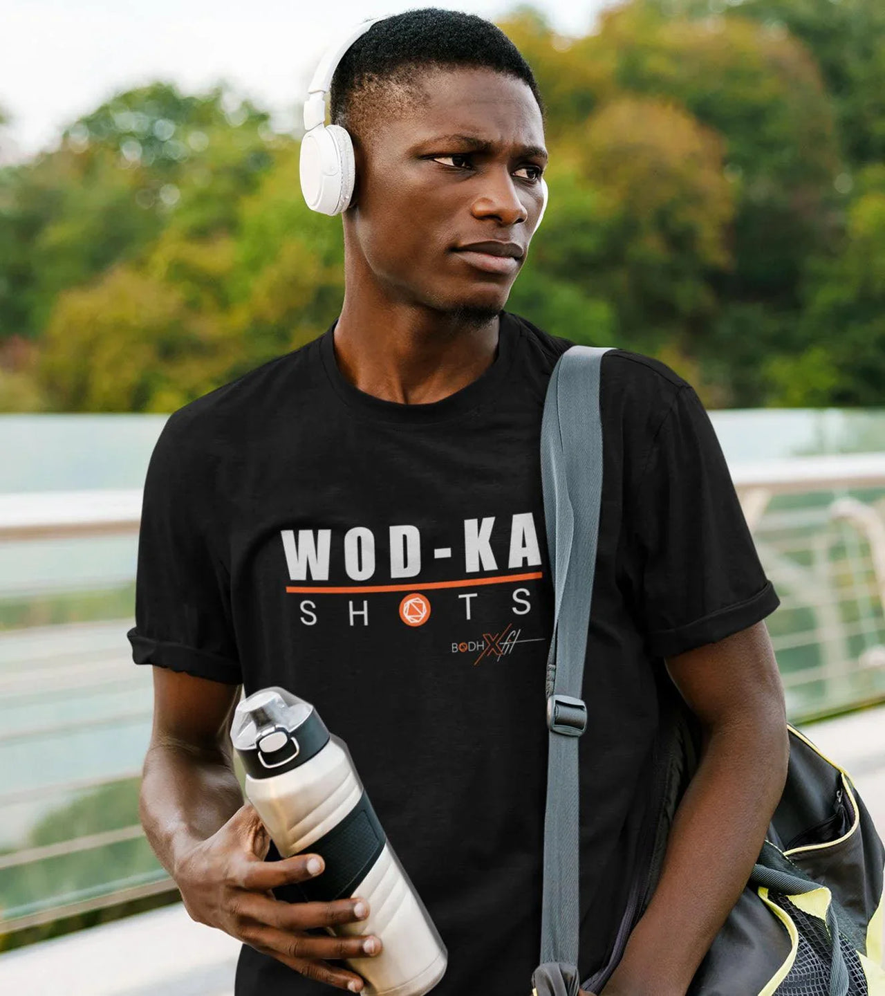 Men's Bodh X Fit  T-shirt (Black) - wodarmour