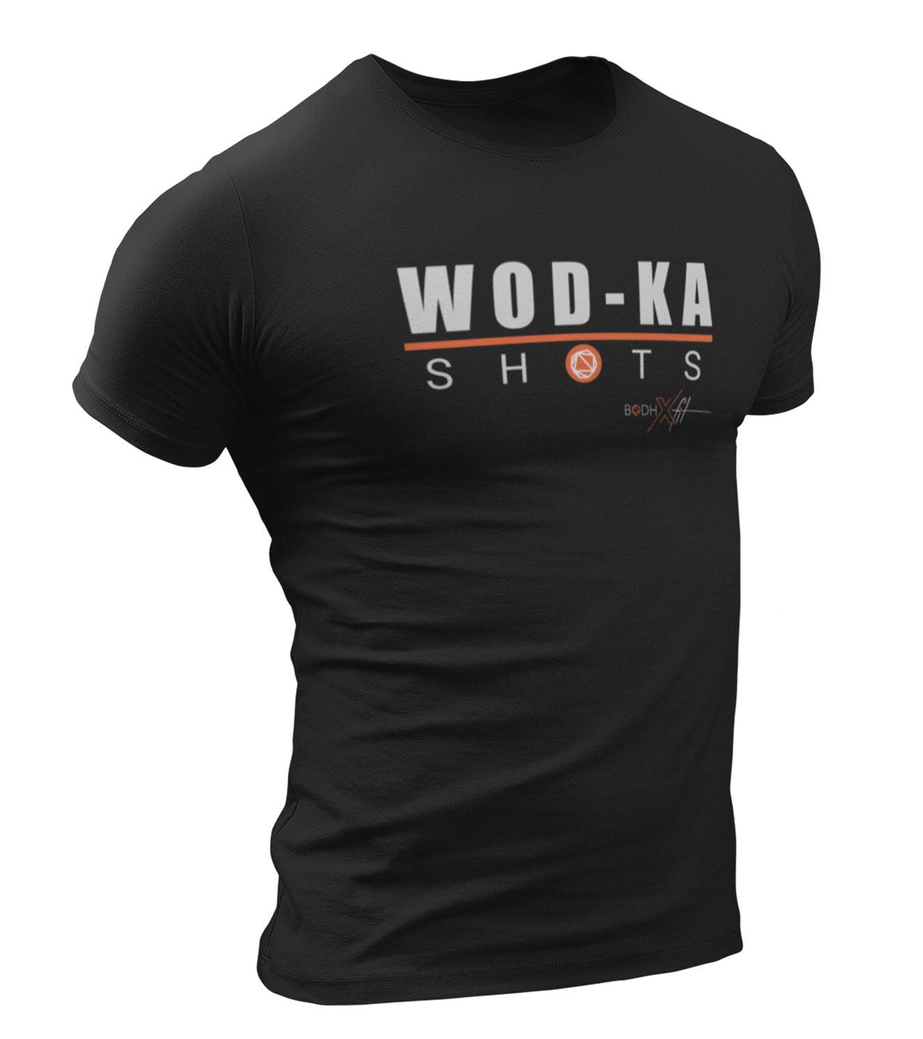 Load image into Gallery viewer, Men&amp;#39;s Bodh X Fit  T-shirt (Black) - wodarmour
