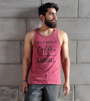 Men's C&B Graphic Tank Top (Brick Red) - wodarmour