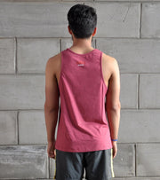 Men's C&B Graphic Tank Top (Brick Red) - wodarmour
