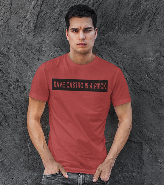 Men's Dave Castro T-shirt (Crimson Red) - wodarmour