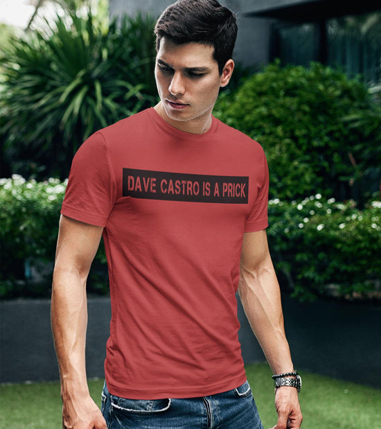 Men's Dave Castro T-shirt (Crimson Red) - wodarmour