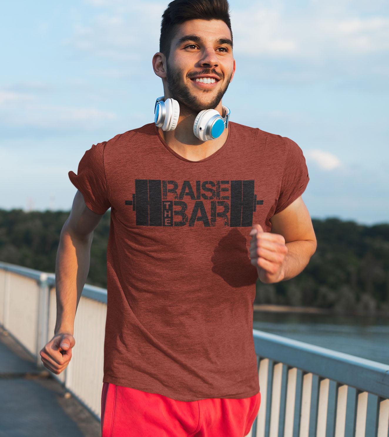 Load image into Gallery viewer, Men&amp;#39;s Dry Fit Raise the bar Training T-shirt - wodarmour

