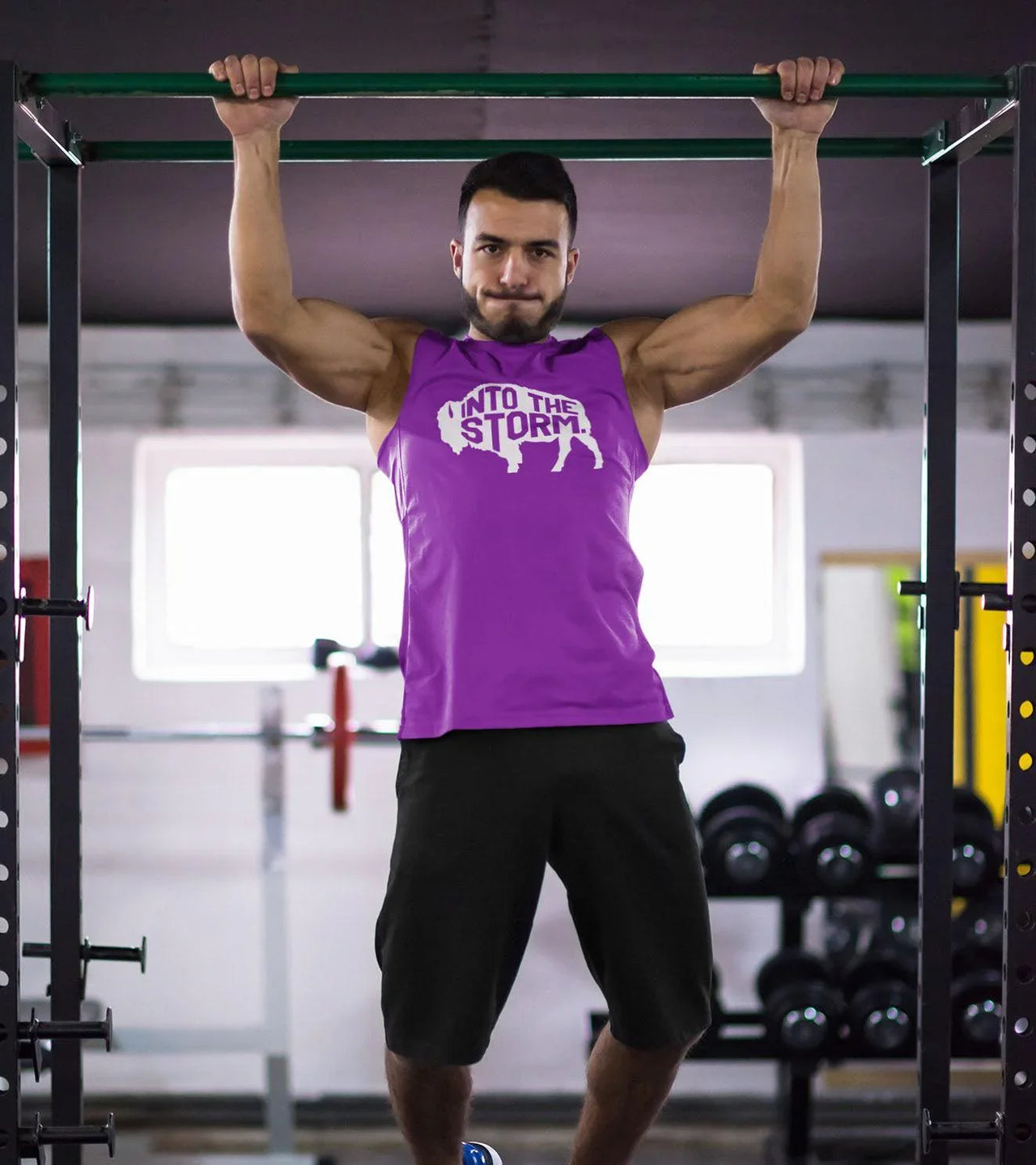 Men's Into the storm muscle tank (Purple) - wodarmour