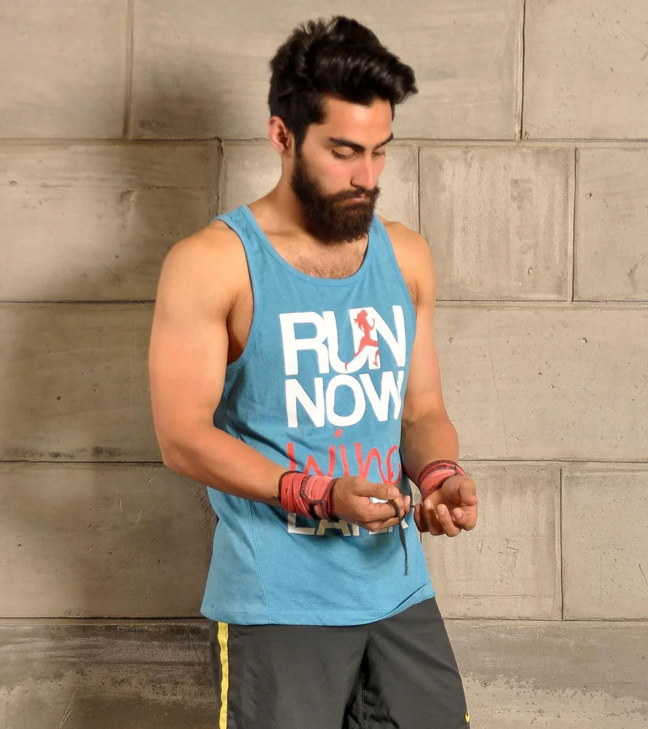 Men's Running Tank Top (Dodger Blue) - wodarmour