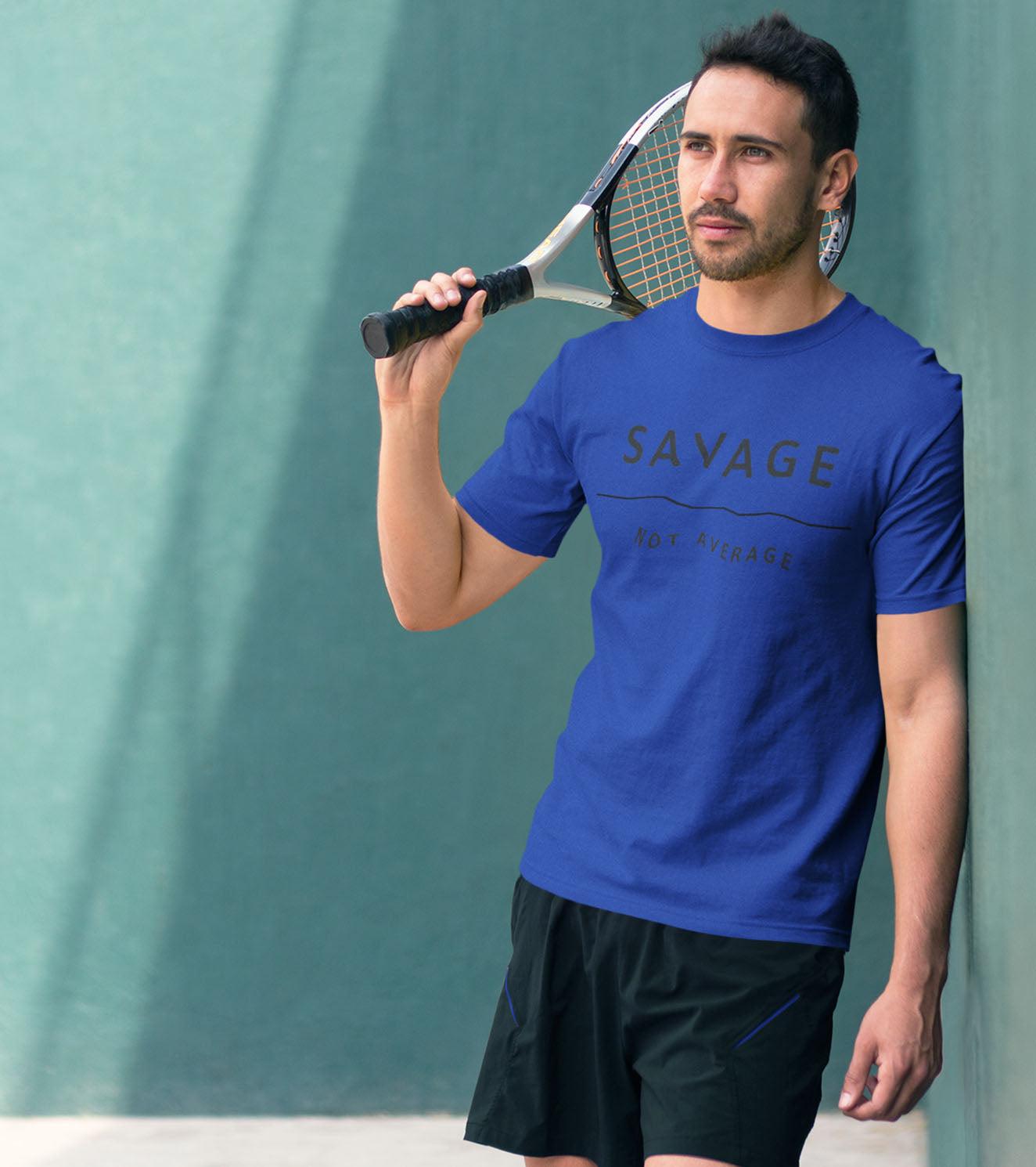 Men's "SAVAGE NOT AVERAGE" T-Shirt - wodarmour