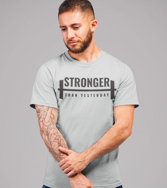 Men's "STRONGER THAN YESTERDAY" T-Shirt - wodarmour