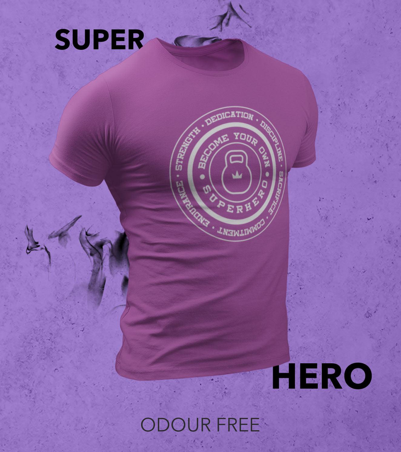 Men's Super Hero T-shirt (Dark Voilet) - wodarmour