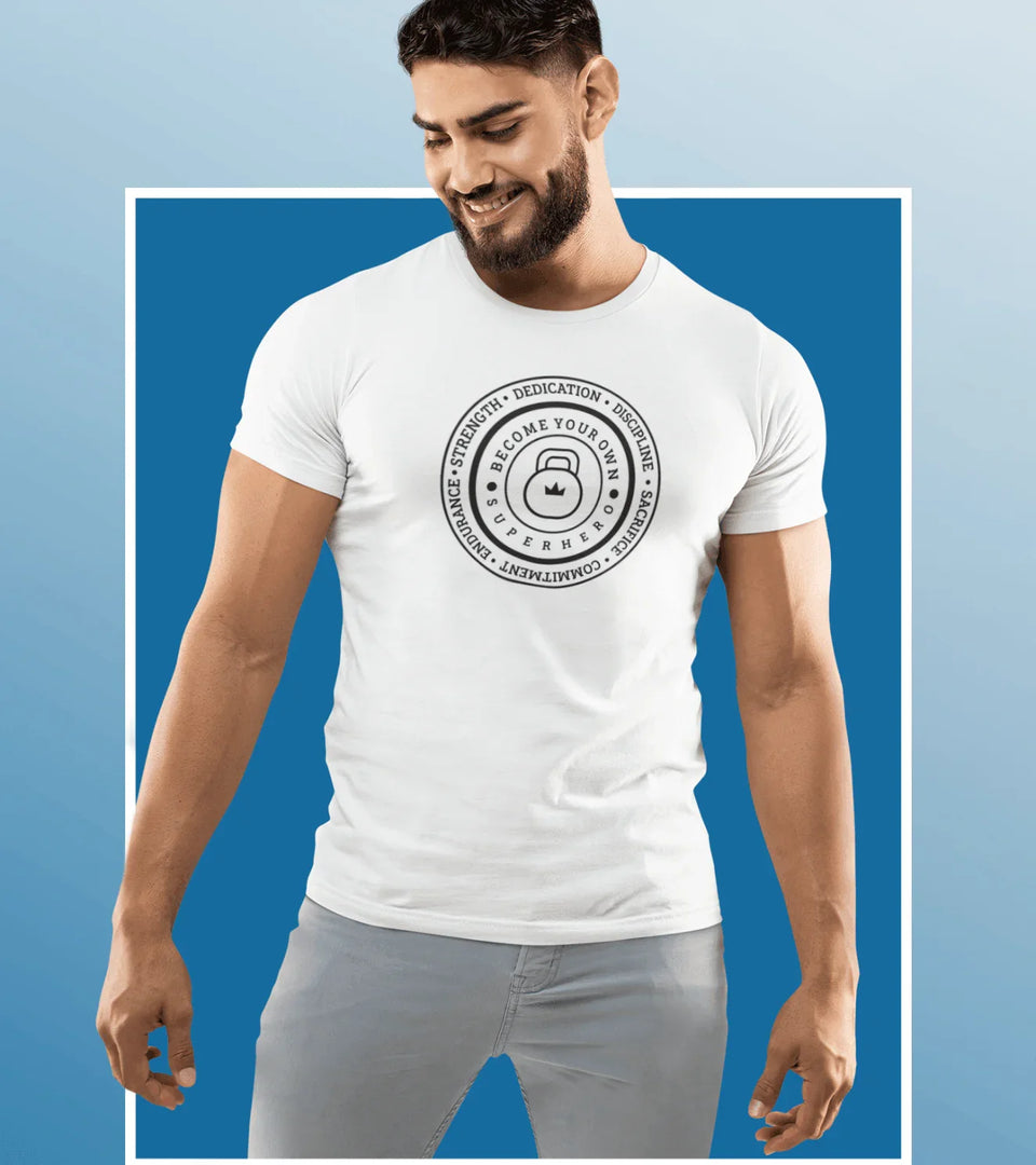 Men's "Super Hero" T-Shirt (White)