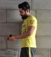 Men's Training T-shirt (Yellow) - wodarmour