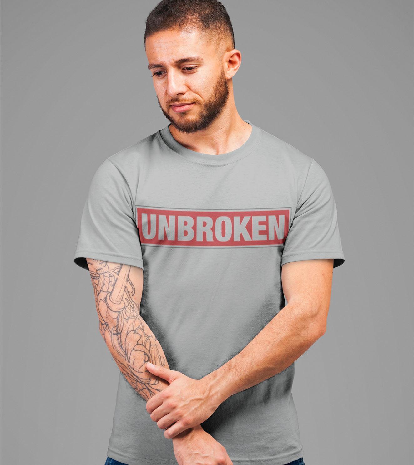 Men's Unbroken T-shirt (Rhino Grey) - wodarmour