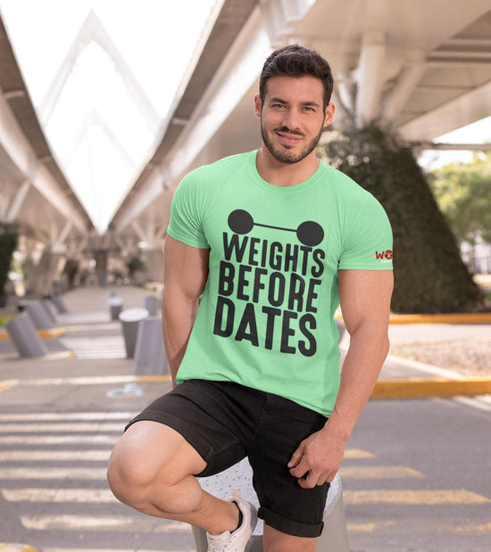 Men's "Weights Before dates" T-Shirt - wodarmour