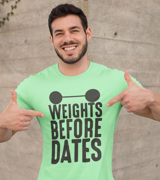 Men's "Weights Before dates" T-Shirt - wodarmour