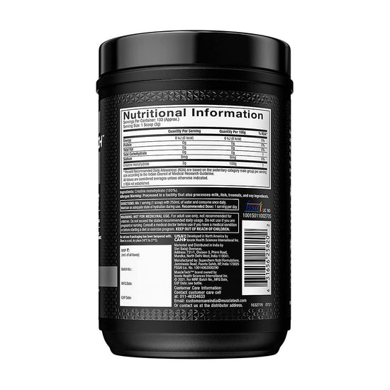 Muscletech, Essential Series, Platinum 100% Creatine, Unflavored, 14.11 oz (400 g) - wodarmour