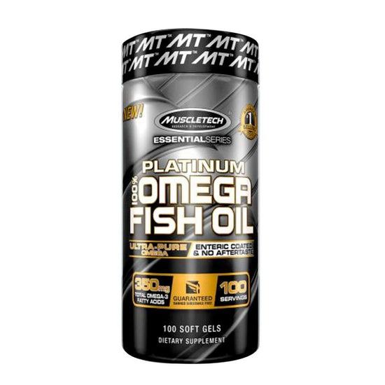 Muscletech Essential Series Platinum 100% Omega Fish Oil| Omega-3 | 300mg EPA & DHA - wodarmour