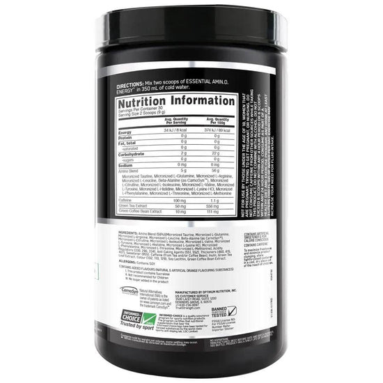 Optimum Nutrition Amino Energy Powder - wodarmour