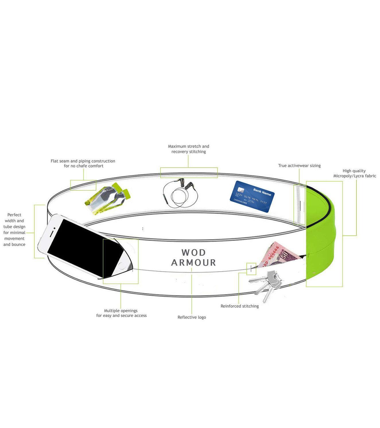 Running/Travelling waist belt - wodarmour