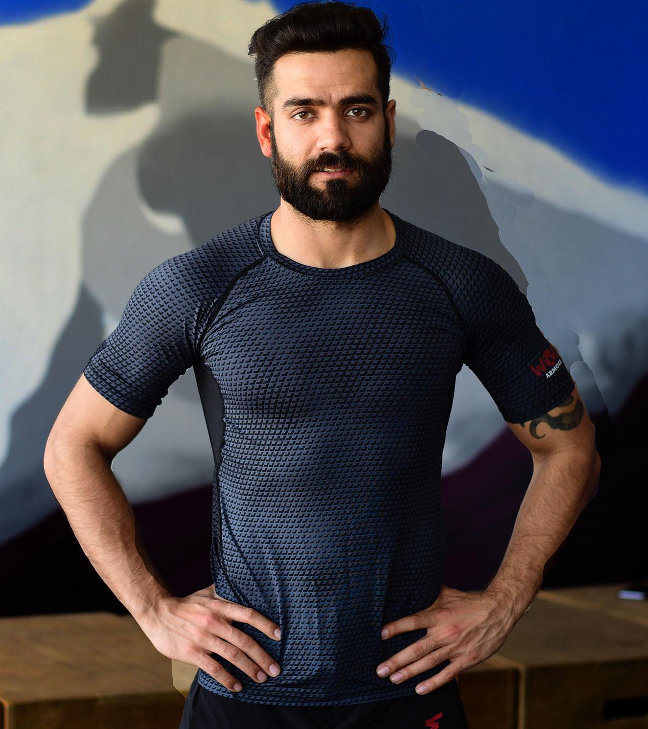 Under armour avengers age cheap of ultron seamless compression shirt