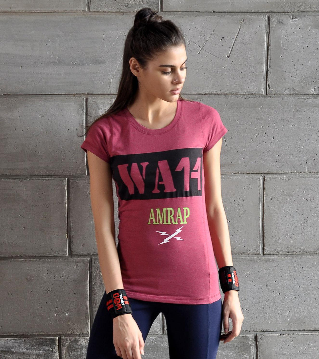 Women's  Amrap Training T-shirt (Brick Red) - wodarmour
