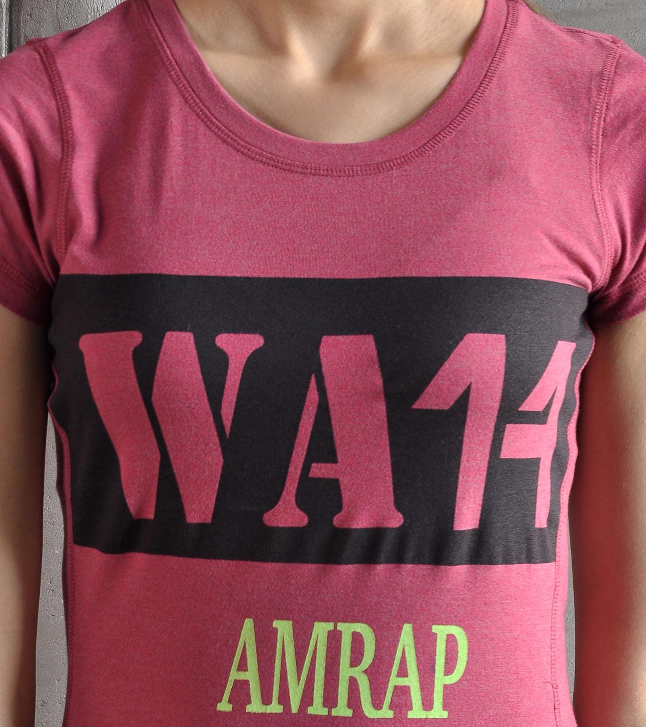 Women's  Amrap Training T-shirt (Brick Red) - wodarmour
