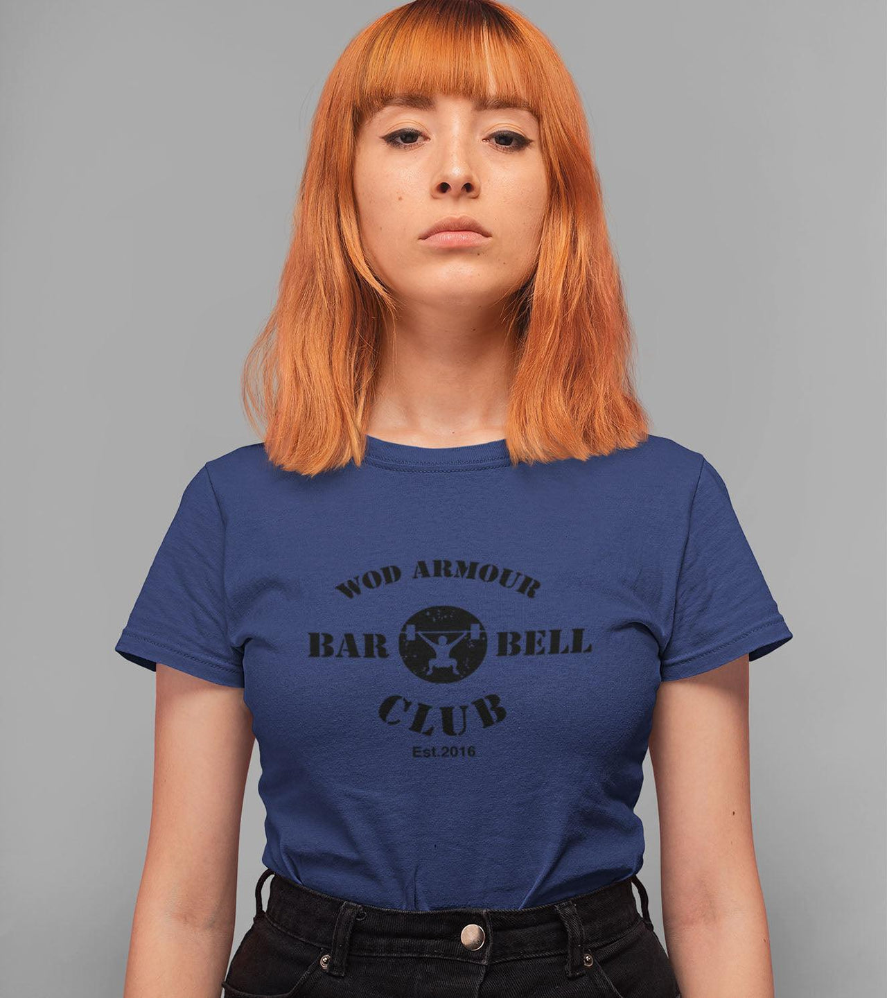 Women's Barbell Club T-shirt (Cyber Grape Purple) - wodarmour