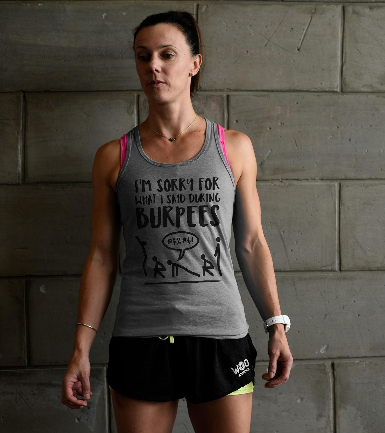 Women's burpees Tank top (grey) - wodarmour