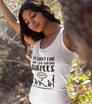 Women's Burpees Tank Top (White) - wodarmour