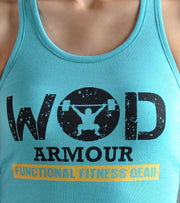 Women's Classic Tank Top (Aqua) - wodarmour