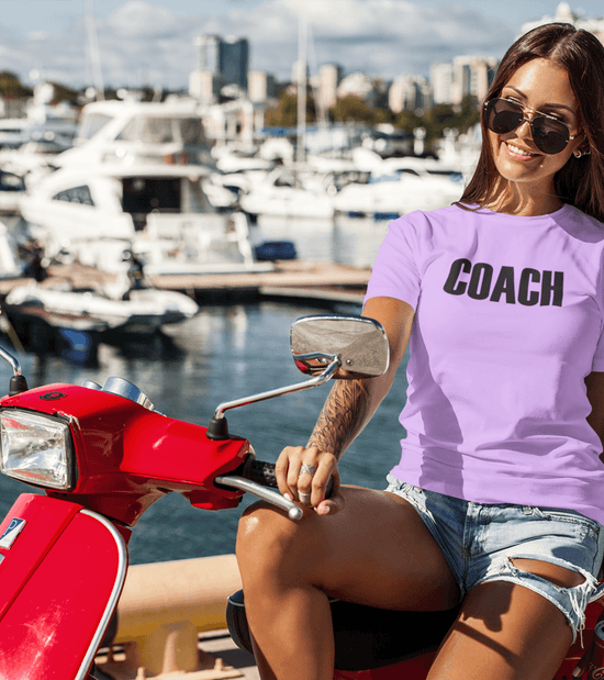 Women's COACH T-shirt (Lavender) - wodarmour