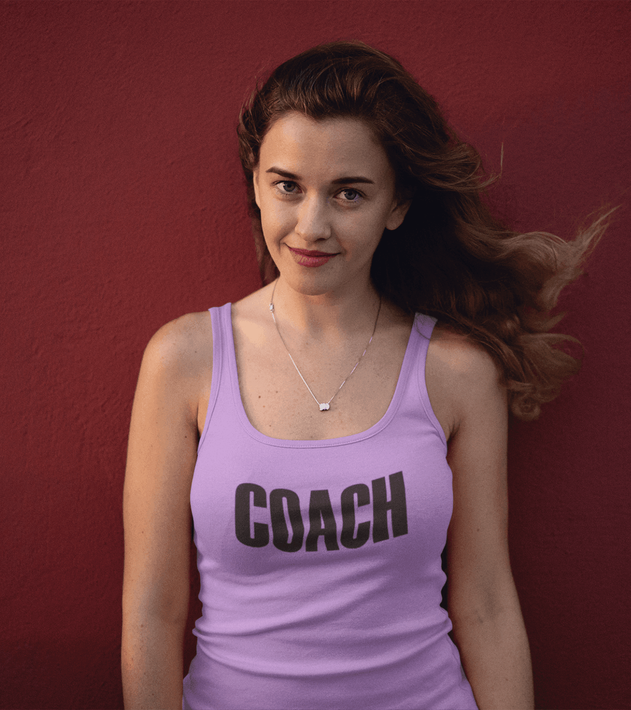 Women's COACH Tank Top (Lavender) - wodarmour