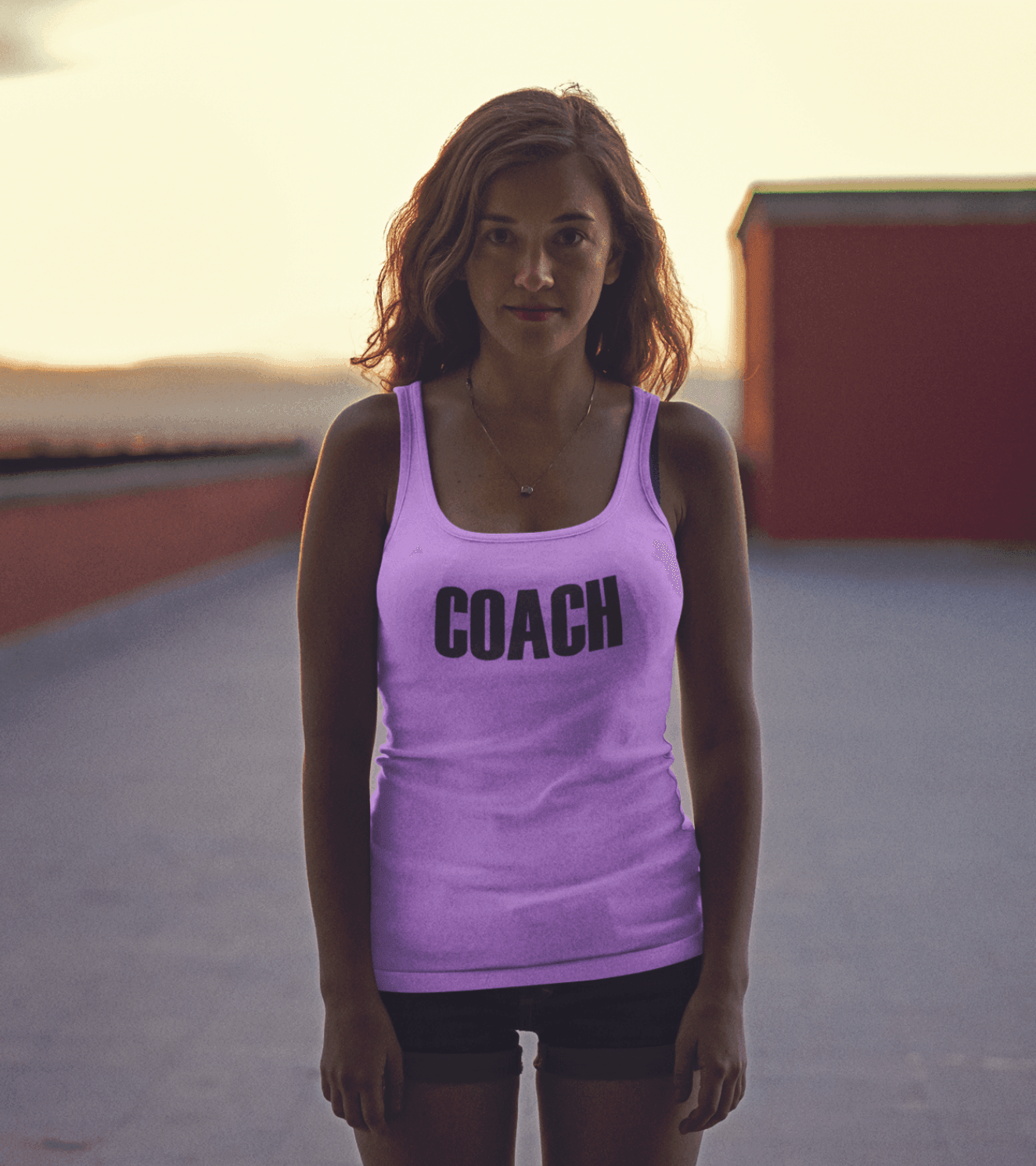 Women's COACH Tank Top (Lavender) - wodarmour