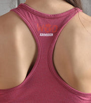 Women's Coffee and Barbell Tank top (Brick Red) - wodarmour