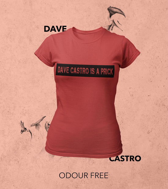 Women's Dave Castro T-shirt (Crimson Red) - wodarmour